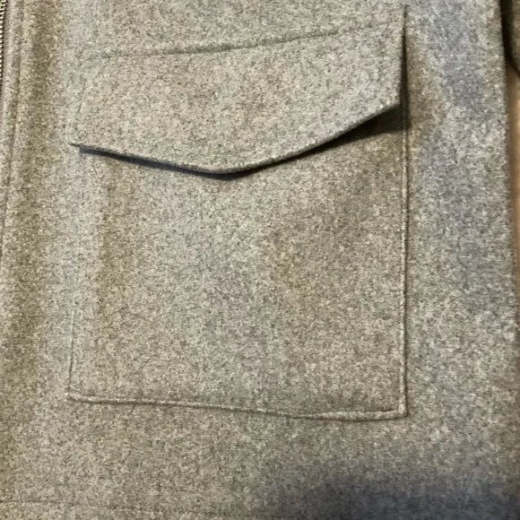 TRUTH sz Small Square Jacket Full Zip Snap Pockets Collared Cropped Gray NWT - Picture 9 of 11